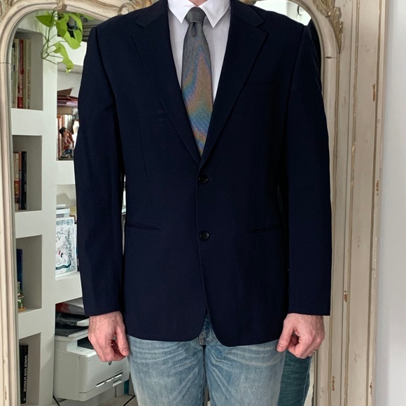 Theory Navy Blue Blazer 42R